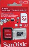 Cartão de Memoria 32 GB SanDisk